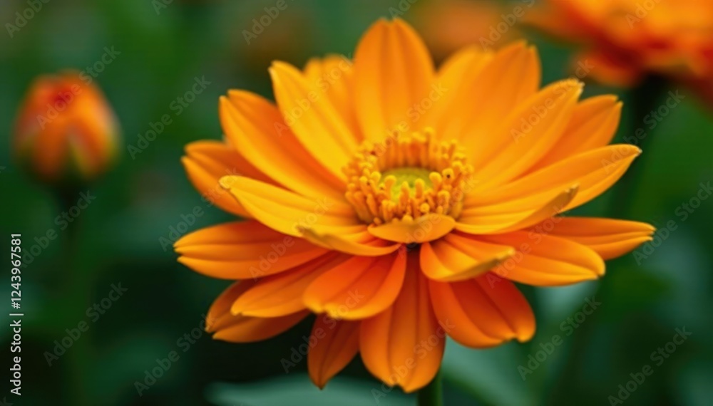 Closeup of bright orange and yellow flower details, botanicals, flora, flower Closeup of bright orange and yellow flower details, botanicals, flora, flower