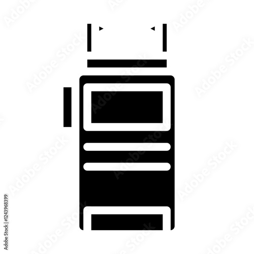stun gun solid icon