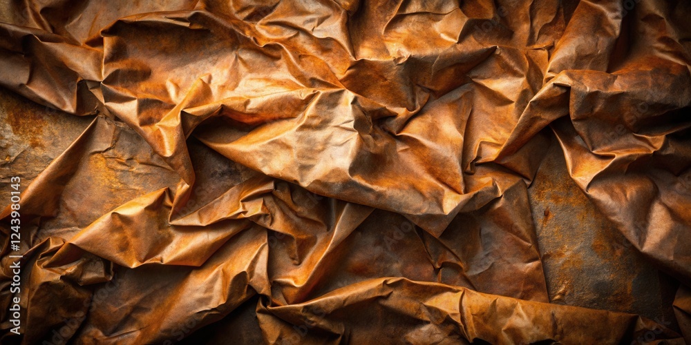 Abstract Draped Fabric Texture in Rich Burnt Orange and Brown Hues Abstract Draped Fabric Texture in Rich Burnt Orange and Brown Hues