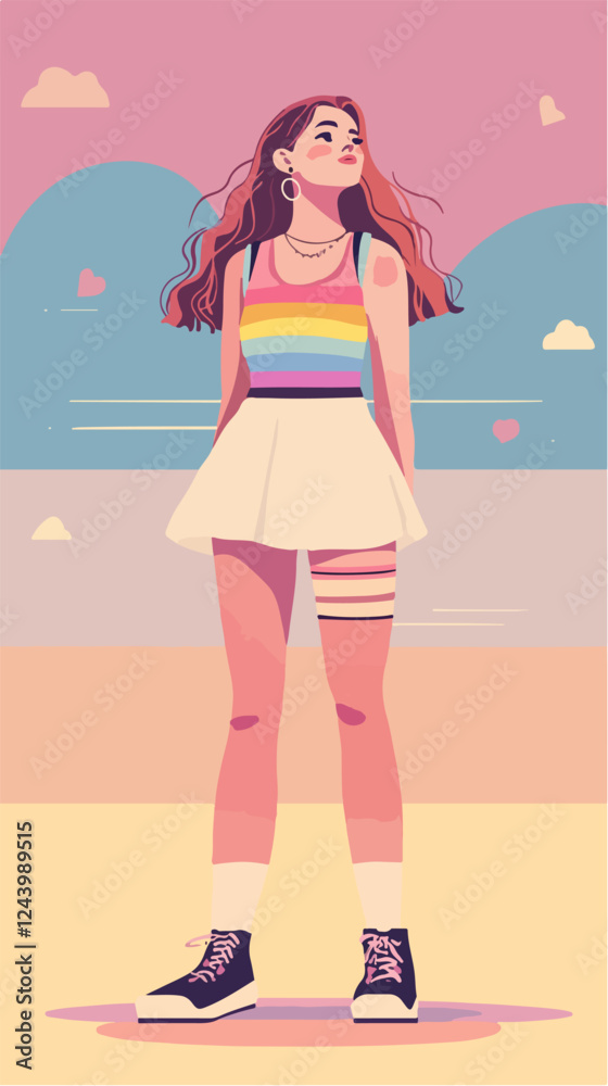 Illustration of a beautiful woman in retro style. Beautiful woman. Illustration of a beautiful woman in retro style. Beautiful woman.