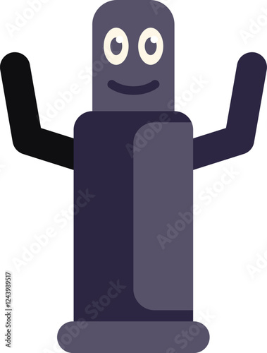 Inflatable tube man waving its arms, bringing a playful and dynamic energy to celebrations, promotions, and events