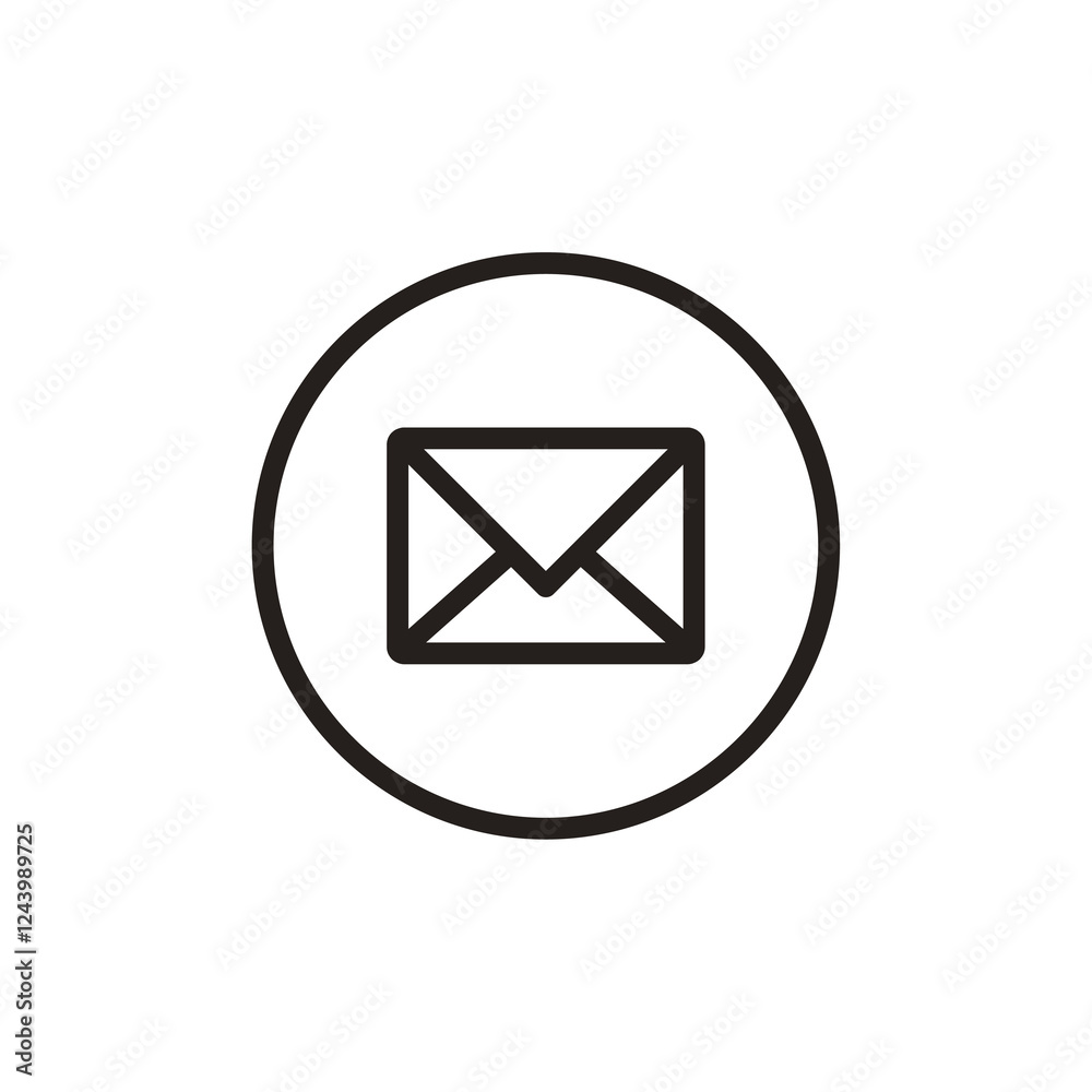 Mail icon, envelope, message symbol isolated on transparent background, email PNG Mail icon, envelope, message symbol isolated on transparent background, email PNG