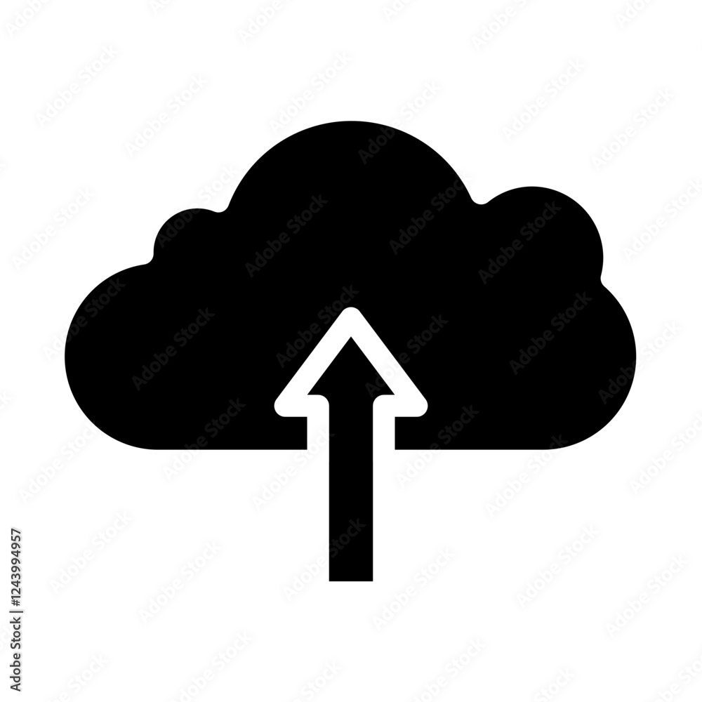 cloud uploads solid icon cloud uploads solid icon
