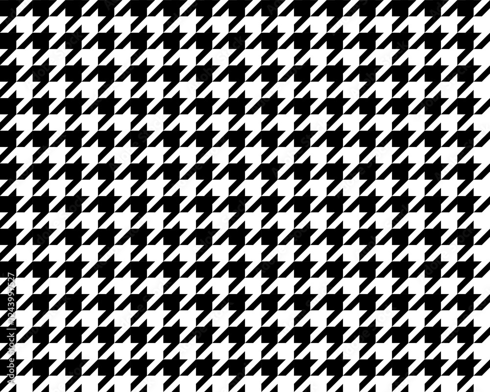 Houndstooth seamless pattern. Repeated houndtooth texture. Black hound tooth on white background. Repeating pepita plaid patern for design prints. Simple abstract plaid dogstooth. JPG illustration Houndstooth seamless pattern. Repeated houndtooth texture. Black hound tooth on white background. Repeating pepita plaid patern for design prints. Simple abstract plaid dogstooth. JPG illustration