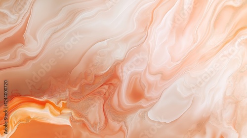 Soft gradient background blending pale mocha and dusty apricot hues creates a calming abstract effect for screensavers.