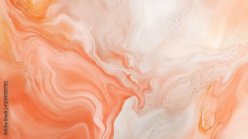 Blurry gradient background blending pale mocha and dusty apricot hues for a calming screensaver experience.