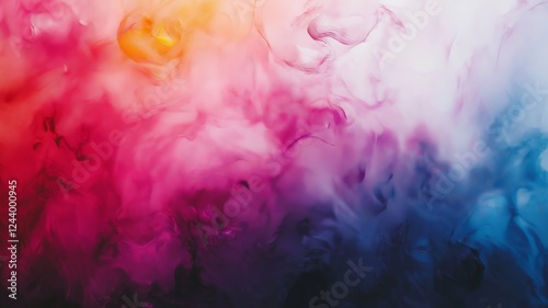 Vibrant abstract gradient with colorful swirls creating a dreamy atmosphere in soft hues.