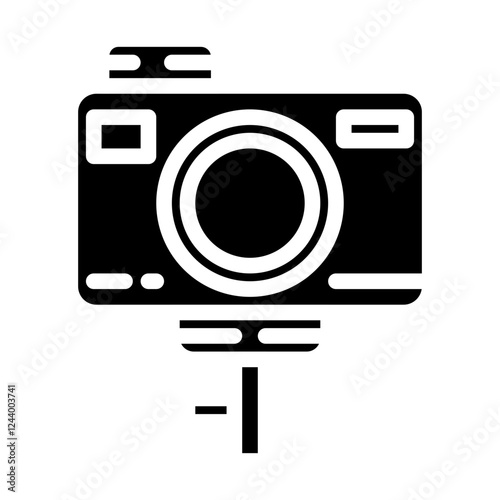 vlogging camera solid icon