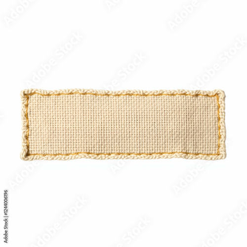 leather label isolated on white