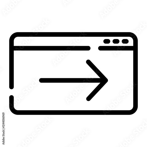 tab forward cut line icon