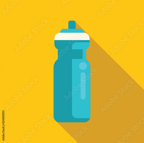 Sports water bottle promoting hydration during exercise and outdoor recreation