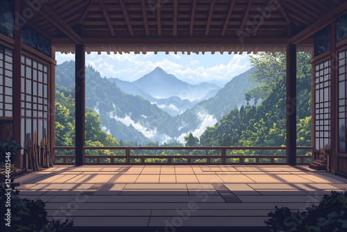 Samurai Mountain Temple Training Hall