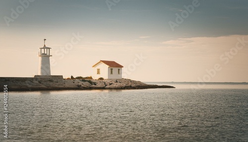 Wallpaper Mural 바닷가의 작은 등대 Torontodigital.ca