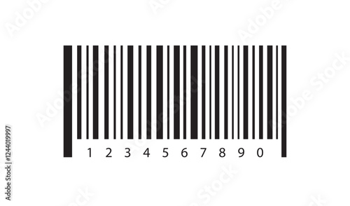 Scanning barcode icon. fake bar code sign icon for web design and  product distribution. vector.