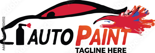 car spray logo design vector
