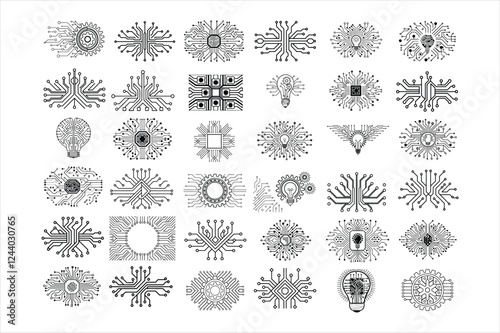 Abstract Futuristic Technology Circuit Board Background – Vector Innovation
