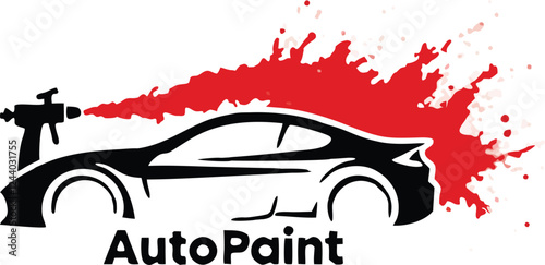 auto car painting logo design vector
