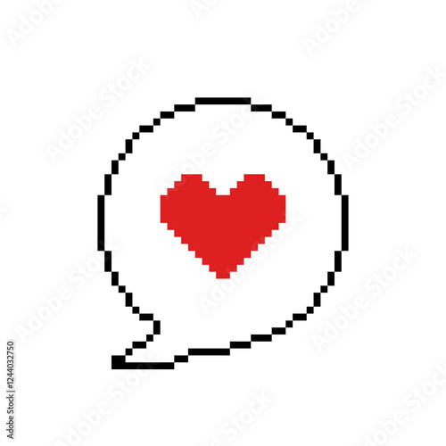 Red Heart Bubble Chat photo