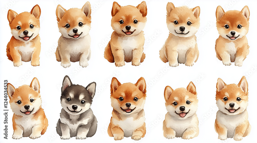 Fototapeta premium akita inu