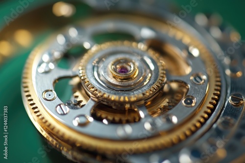 Wallpaper Mural A detailed shot of a watch face, perfect for use in lifestyle or technology contexts Torontodigital.ca