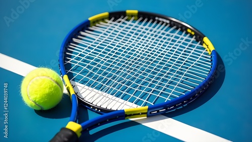 Vibrant tennis racket