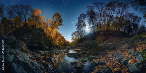 At night Under the starry sky Ternoshorska Lada in_011