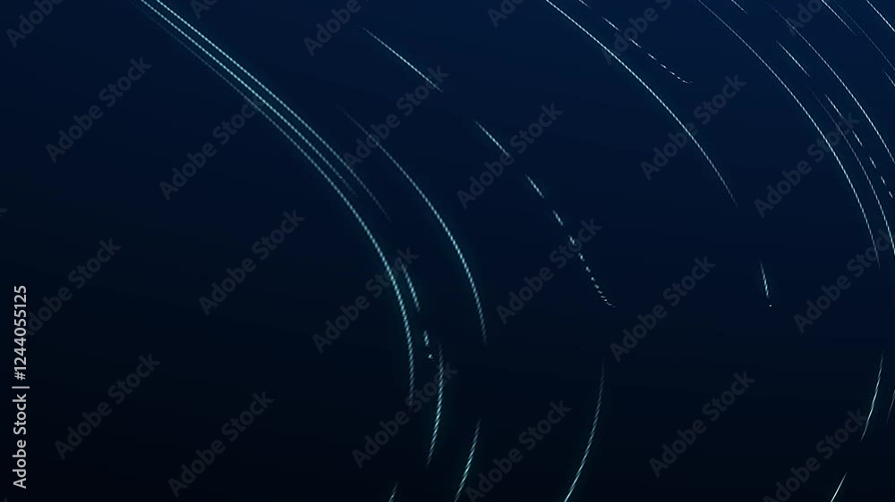 Animation lines technology background animation. abstract motion background with curved wavy lines loopable  blue.