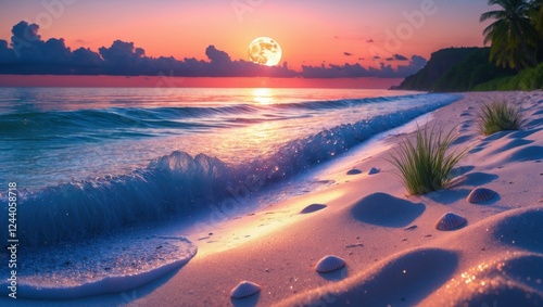 Wonderful wallpaper sun over the coast