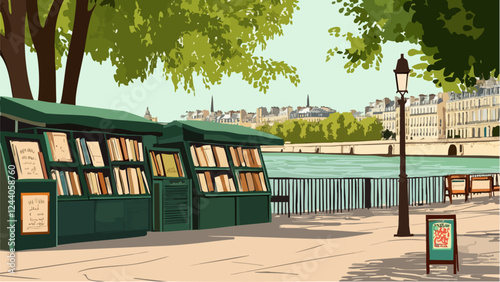 Vintage Books at the Seine River