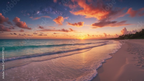 Wonderful wallpaper sun over the coast