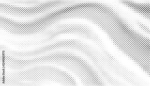 Black and white abstract transition pattern with dynamic Flow effect. Halftone pattern with stripes shape. Vector Format Illustration 