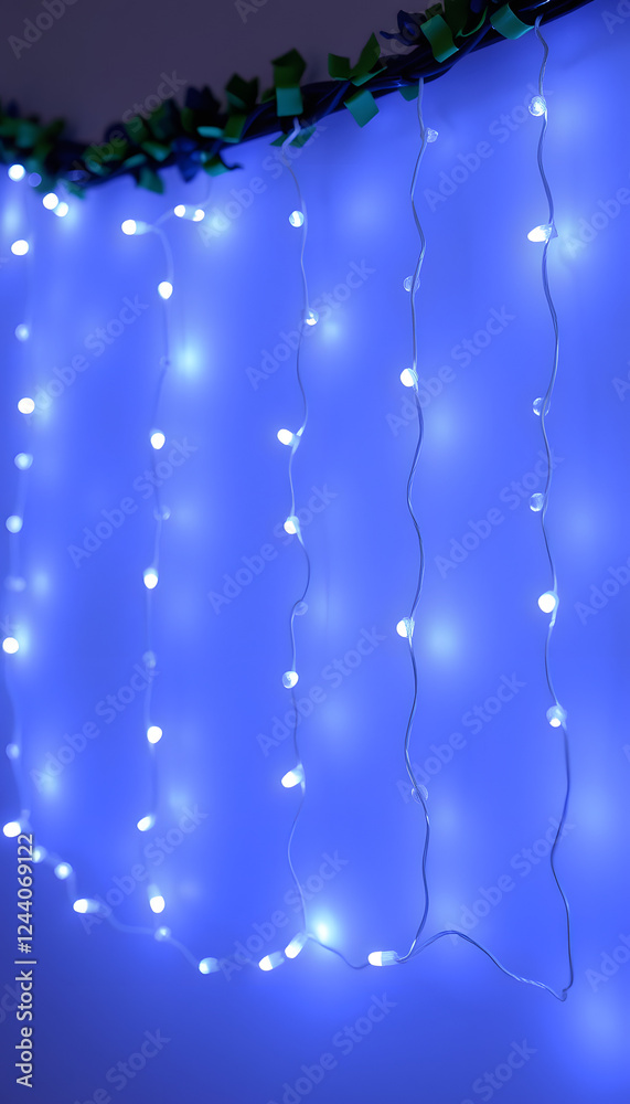 Naklejka premium LED diodes panel elements, garland background, Backlit. with white shades