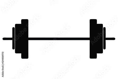 dumbbell isolated on white