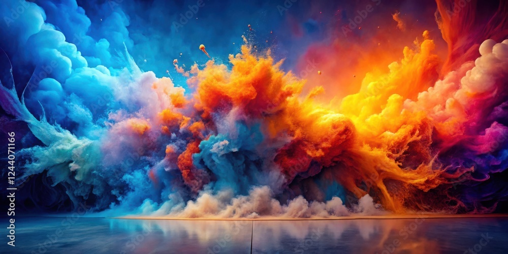 Vibrant Color Explosion A Surreal Landscape of Dynamic Hues and Textured Clouds Vibrant Color Explosion A Surreal Landscape of Dynamic Hues and Textured Clouds