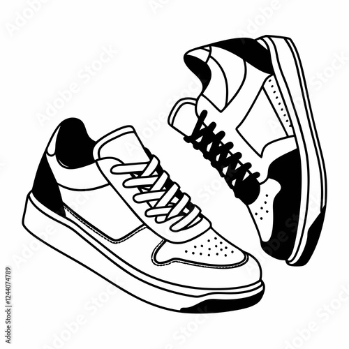 ice skates on white