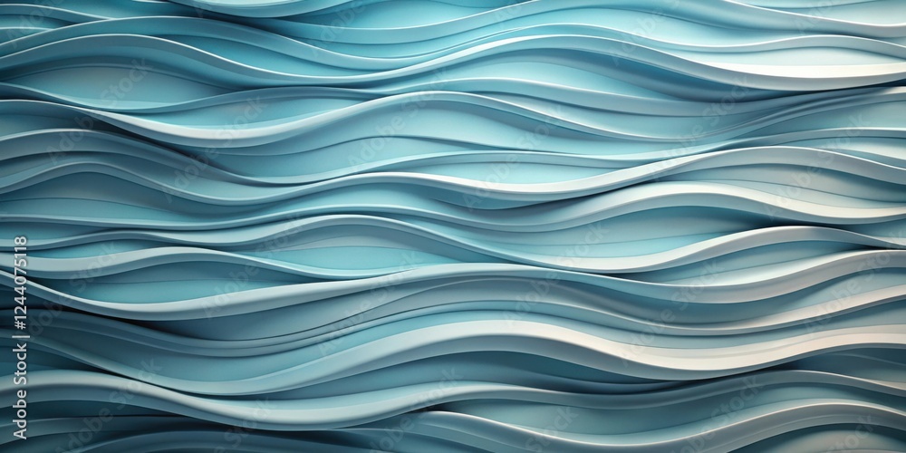 Abstract Wavy Background Texture of Soft Blue Curves Abstract Wavy Background Texture of Soft Blue Curves