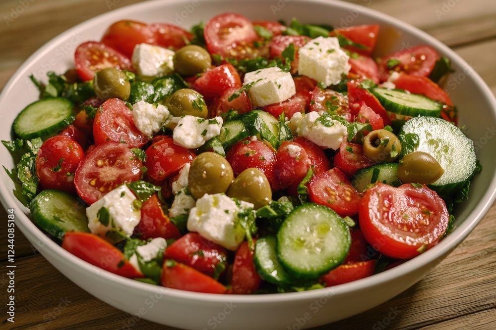 Fresh vegetables and dairy products for a classic Greek salad Fresh vegetables and dairy products for a classic Greek salad