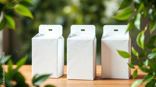 white box with green leaves