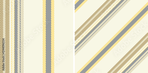 Seamless pattern abstract stripe set.