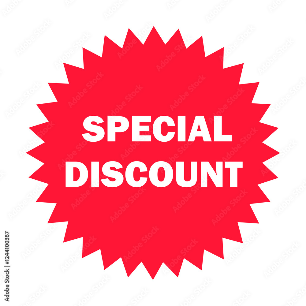 Special Discount with Transparent Background
