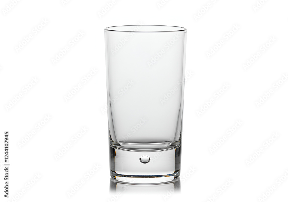 Glass Transparent Object Isolated on a Clean White Background, Minimalist and Elegant Design Glass Transparent Object Isolated on a Clean White Background, Minimalist and Elegant Design