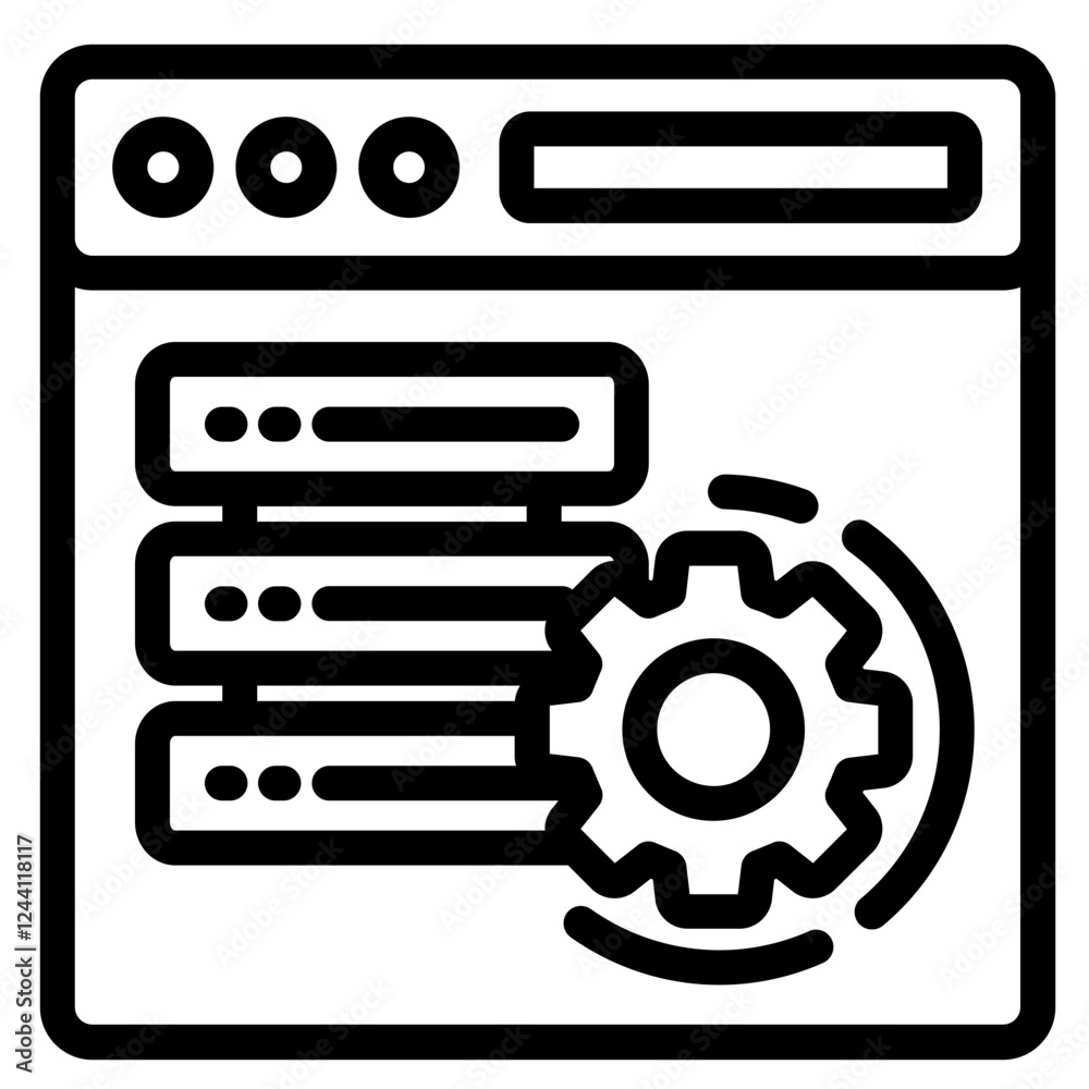 Server Management Icon Server Management Icon