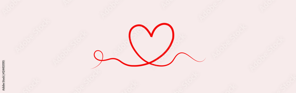 Valentine's Day Heart Love, vector illustration minimalism design of love sign. Romantic relationship concept for wedding and Valentine's day Valentine's Day Heart Love, vector illustration minimalism design of love sign. Romantic relationship concept for wedding and Valentine's day