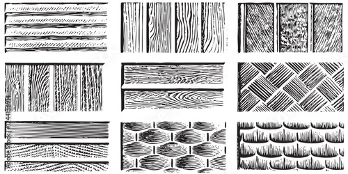 Detailed handcrafted masonry, stone, and timber engravings
