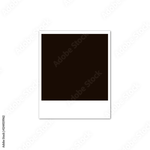 Photo frame on a white background. mockup. vector