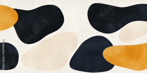 Wallpaper Mural Abstract Colorful Shapes Creating Dynamic Composition, Modern Design Concept in Minimalist Style Torontodigital.ca