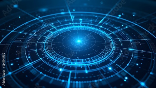 Technology-sensing blue ring light effect