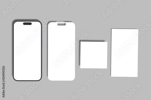 smartphone Social Media blank Mockup