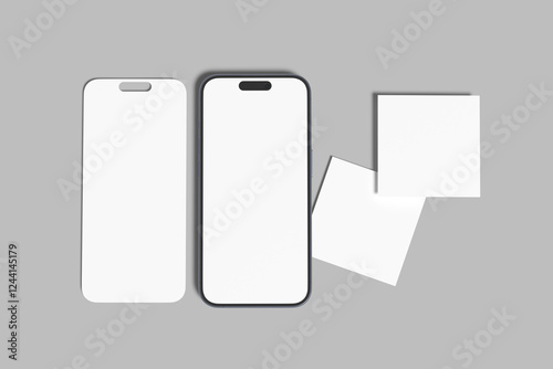 smartphone Social Media blank Mockup