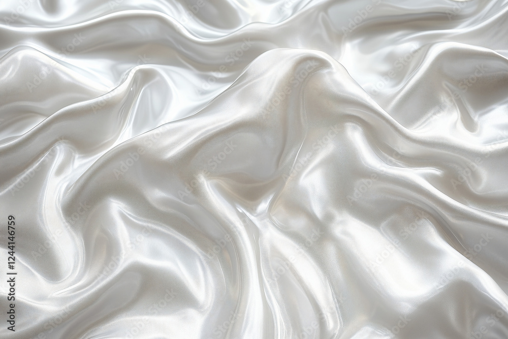 Fototapeta premium Abstract Texture of Flowing Satin: Luxurious and elegant, a seamless backdrop of smooth, soft, flowing satin fabric.